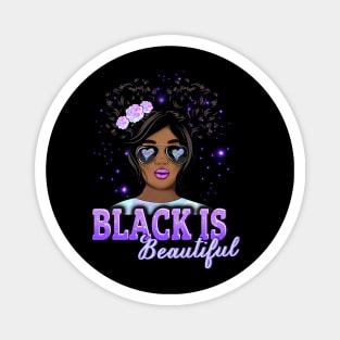 Black is Beautiful, Black Girl Magic, Black Queen, Black Woman, Black History Magnet